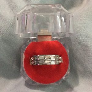 925 Two row diamond ring